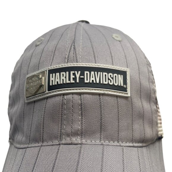 Harley Davidson Charlotte NC Gray Trucker Hat with Cammo Pattern One-Size - Picture 2 of 10